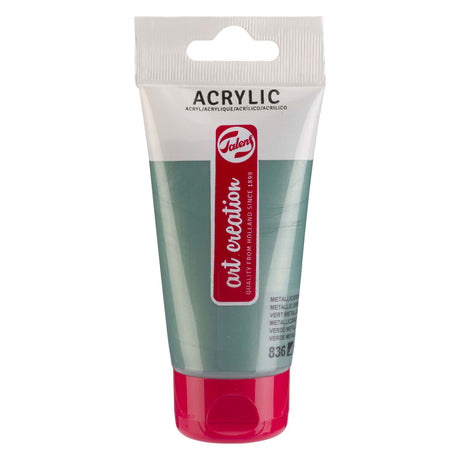 Talens art creation acrylverf tube 75ml metallicgroen 836