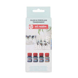 Talens art creation glas porselein transparant set 4 x 30 ml blauw