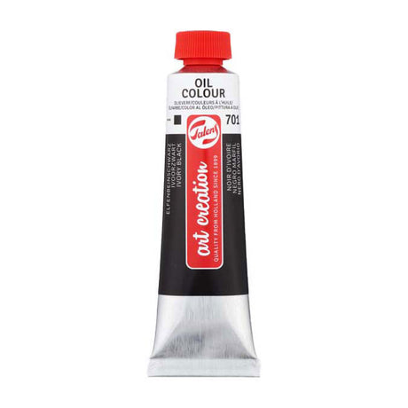 Talens art creation olieverf tube 40ml ivoorzwart 701