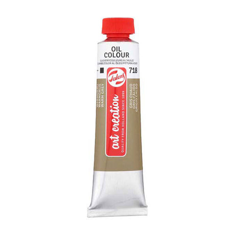 Talens art creation olieverf tube 40ml warmgrijs 718