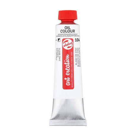 Talens art creation olieverf tube 40ml zinkwit(saffloerolie