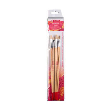 Talens art creation olie acrylpenselenset van 5varkenshaar