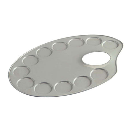 Talens palet metaal ovaal 12,6x18,5cm