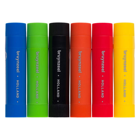 Bruynzeel plakkaatverf sticks set basic | 6 kleuren