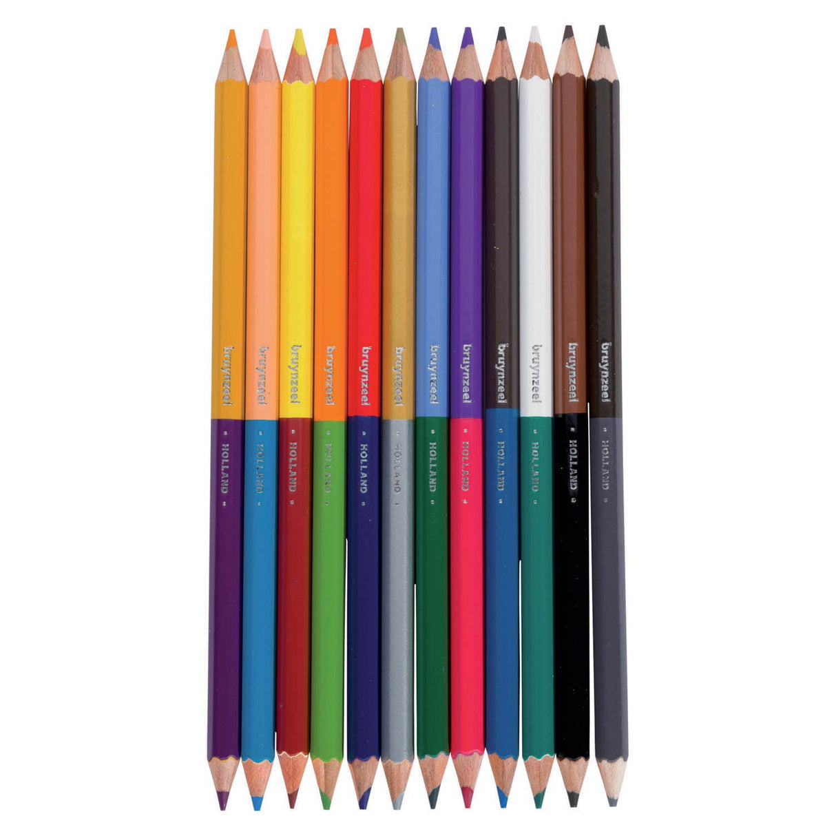 Bruynzeel Kids Twin Point Colored Crayons, 12st.