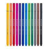 Bruynzeel fineliner set 12 kleuren | set a 12 stuk