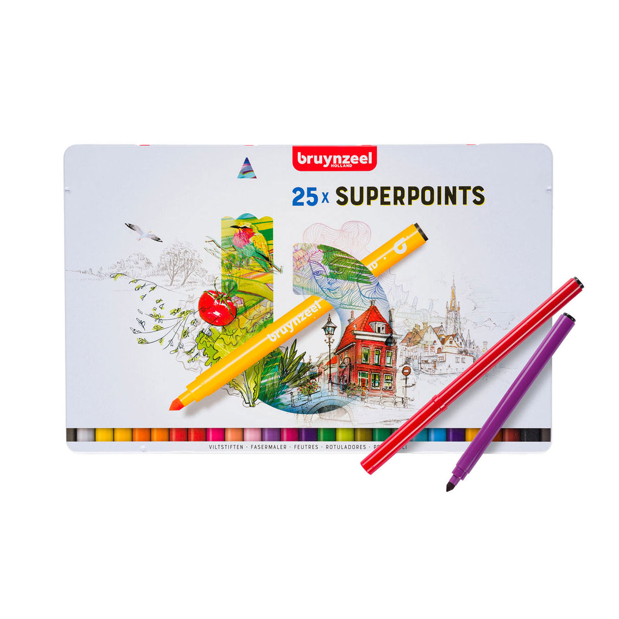 Bruynzeel Felt -Tip stylos Superpunt, 25e.