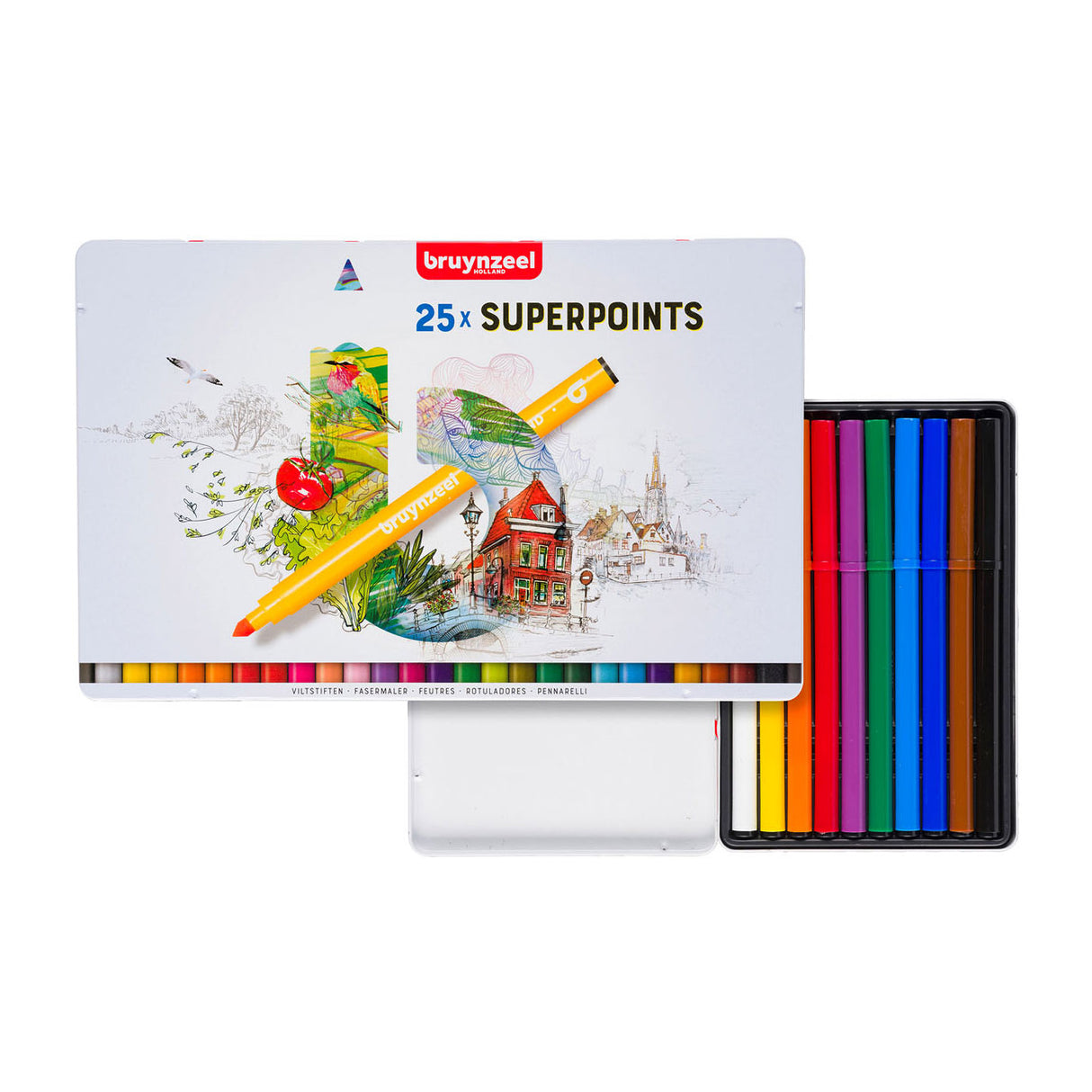 Bruynzeel Felt -Tip stylos Superpunt, 25e.