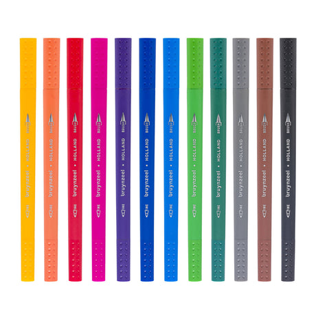 Bruynzeel brushpen set 12 kleuren