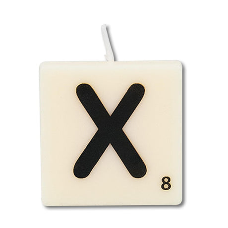 Paperdreams letter kaarsje letter x, set van 4