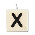 Paperdreams letter kaarsje letter x, set van 4