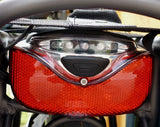 Gazelle Innergy Luce posteriore - rosso, trasparente, LED, 115x65 mm, batteria in bicicletta, adatta per le bike di Gazelle Innergy E