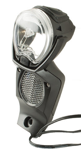 Gazelle koplamp light vision v2 voor naafdynamo zwart