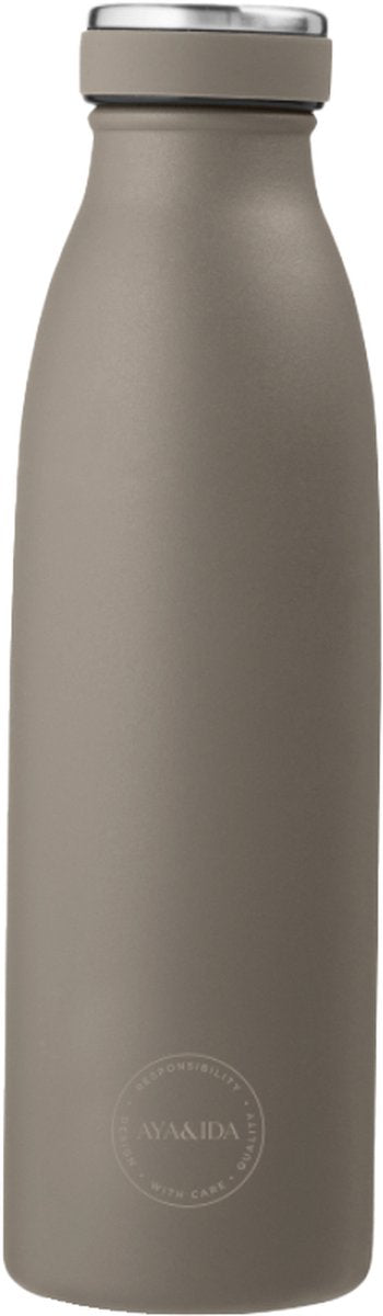 Aya ida - drinking bottle - thermosfles - waterfles - 500ml - driftwood