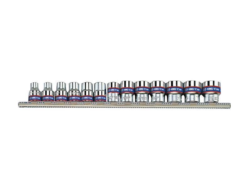 King tony socket set 3 8 13cz. kort spoor