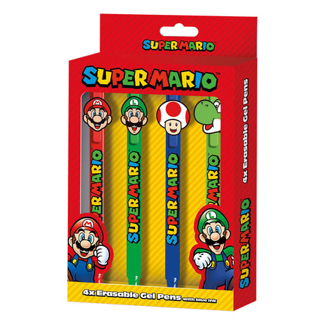 Super mario uitwisbare gelpennen - 4st.