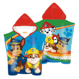 Paw patrol handdoek poncho ,110x55