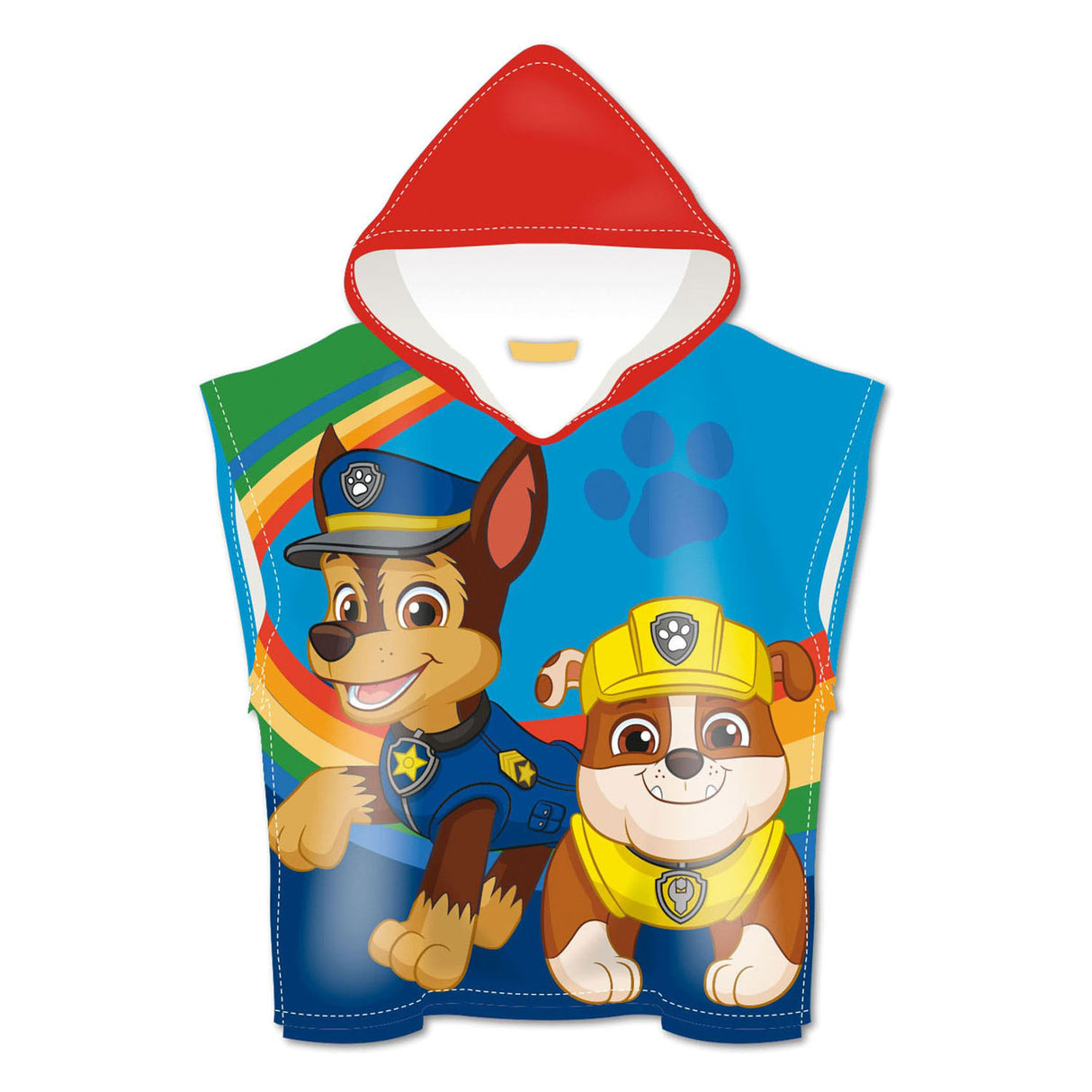 Paw patrol handdoek poncho ,110x55