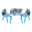Set houten tafel met twee stoelen stitch