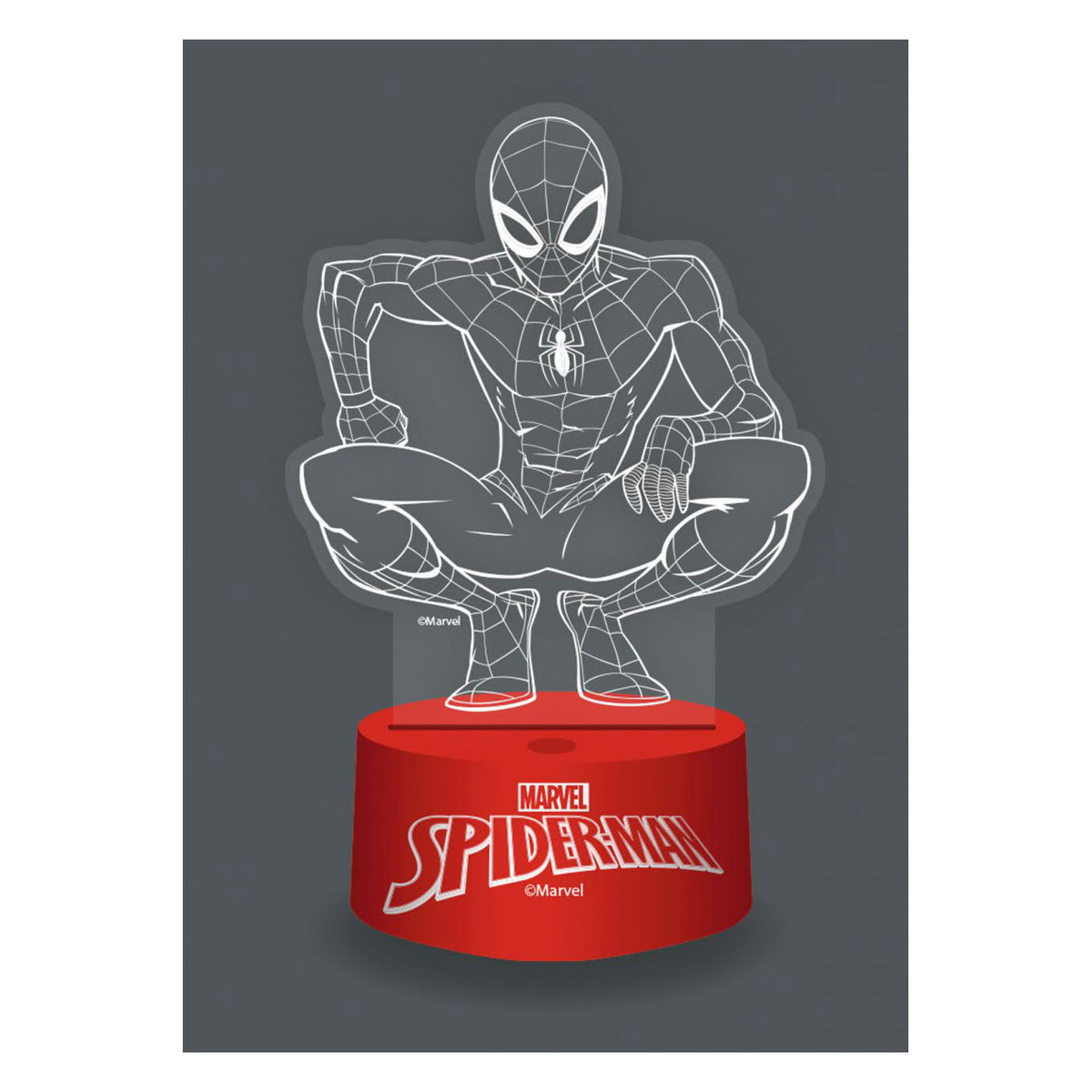 3d lamp met afstandbediening spiderman