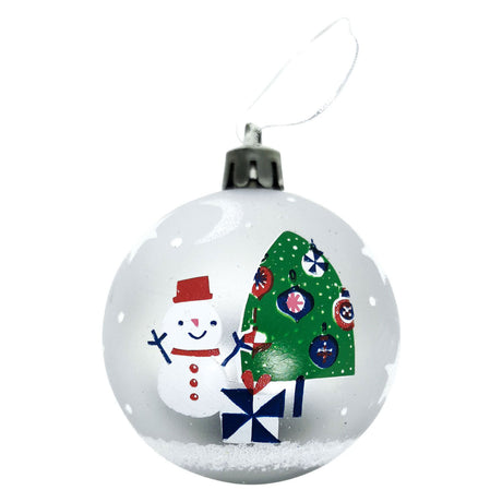Peppa pig kerstballen 8cm zilver - 6st.
