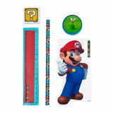 Set de papelería Super Mario de licencia para niños, 5dlg.