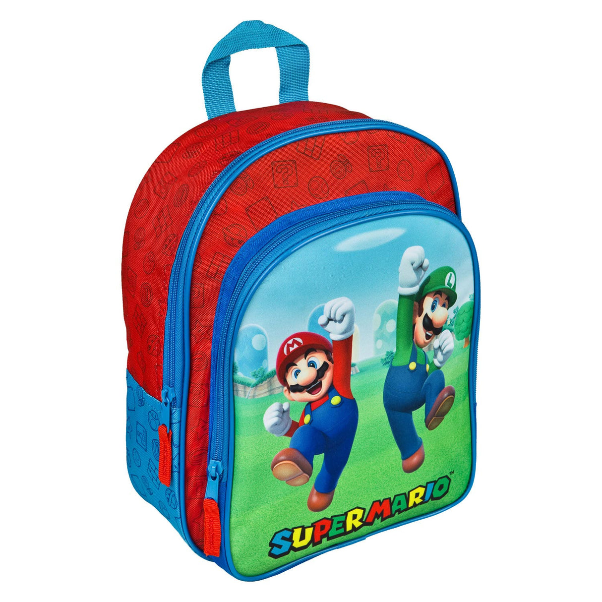 Barn Licensing Super Mario Ryggsekk 30x25x10 CM Red Blue Green