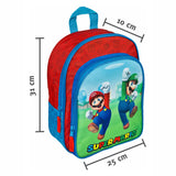 Barn Licensing Super Mario Ryggsekk 30x25x10 CM Red Blue Green