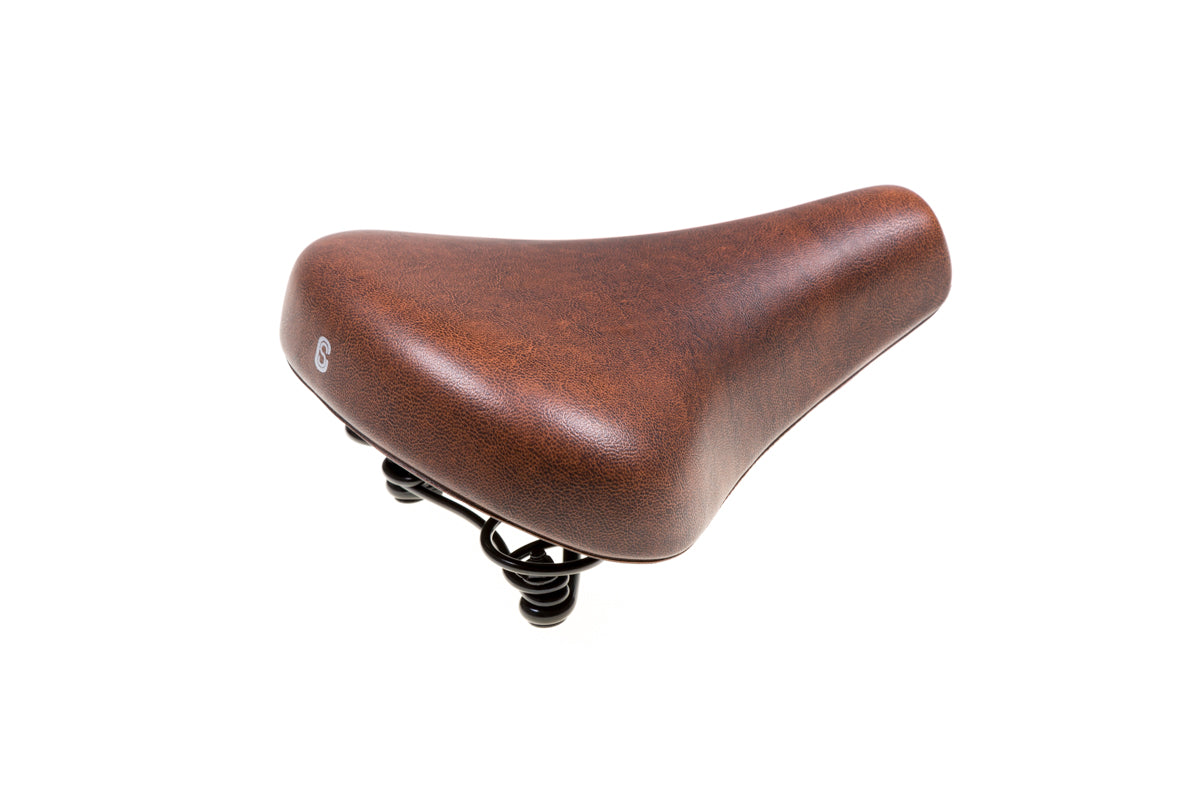 Selle Comfort Comfort Saddle City Foam Brown. Sellado al vacío, incluida una correa (empaque del taller).