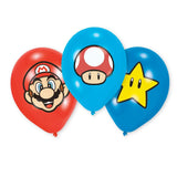 Super Mario Super Mario LaTex Baloni, 6st.