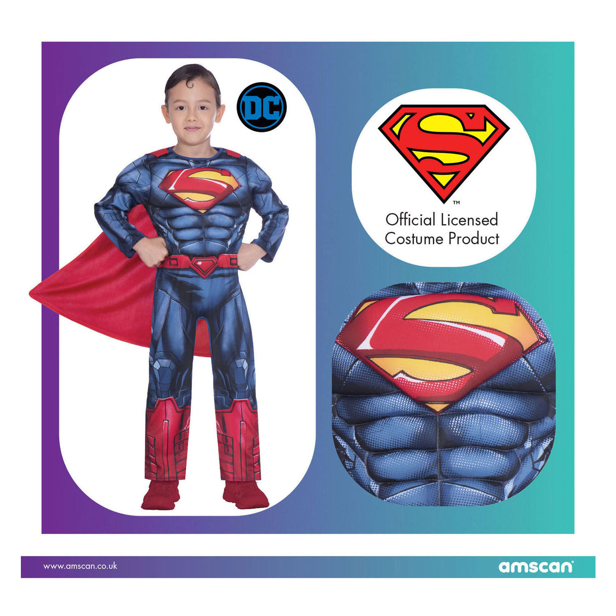 Children's costume Superman Classic, 6-8 years old