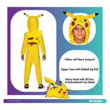 Pokémon kinderkostuum pokemon pikachu onesie, 4-6 jaar