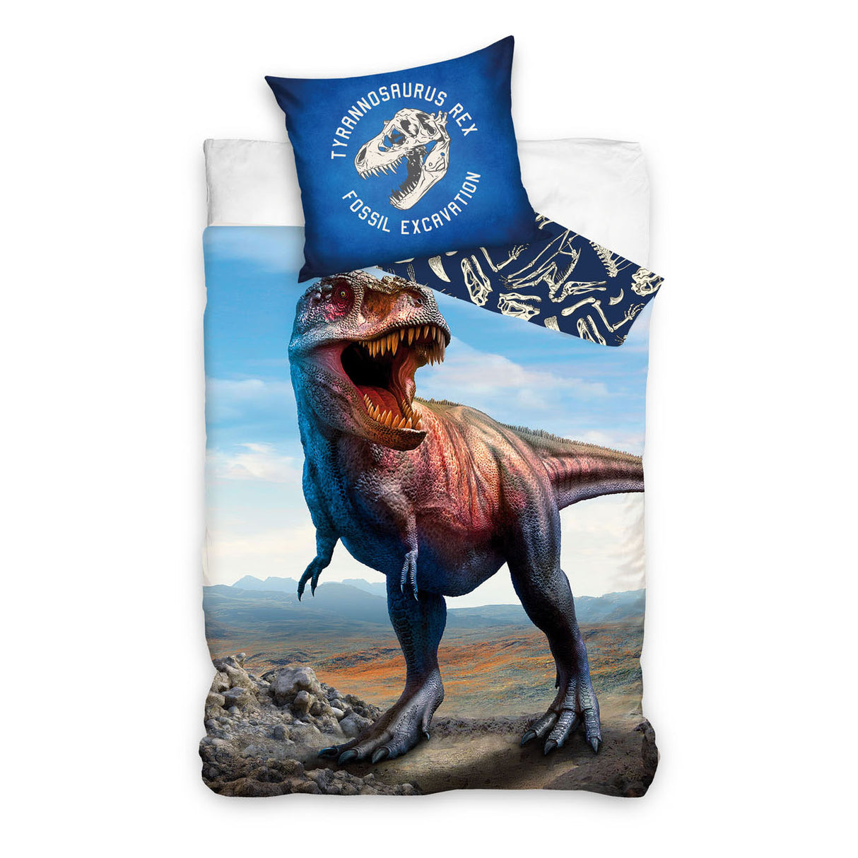 Duvet cover T-Rex cotton, 140x200cm