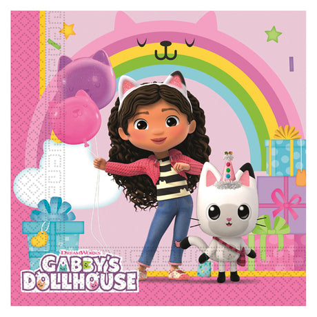 Servetten gabby's poppenhuis, 20st.