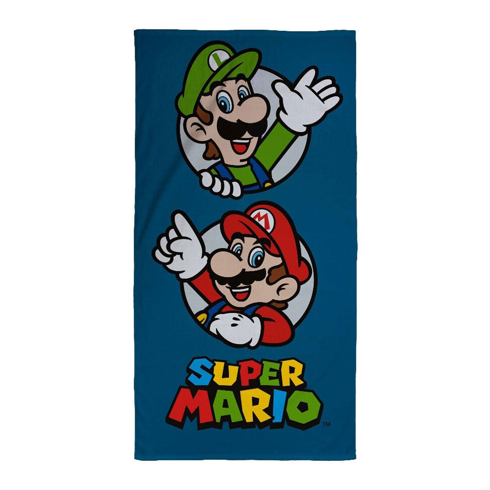 Super Mario Super Mario Beach Handduch, 70X140Cm