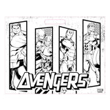 Zeechnen Block Avengers mat Sticker an 3 Klappen, 40 Blieder