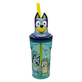 Rietjesbeker bluey 3d figuur, 360ml