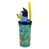 Rietjesbeker bluey 3d figuur, 360ml