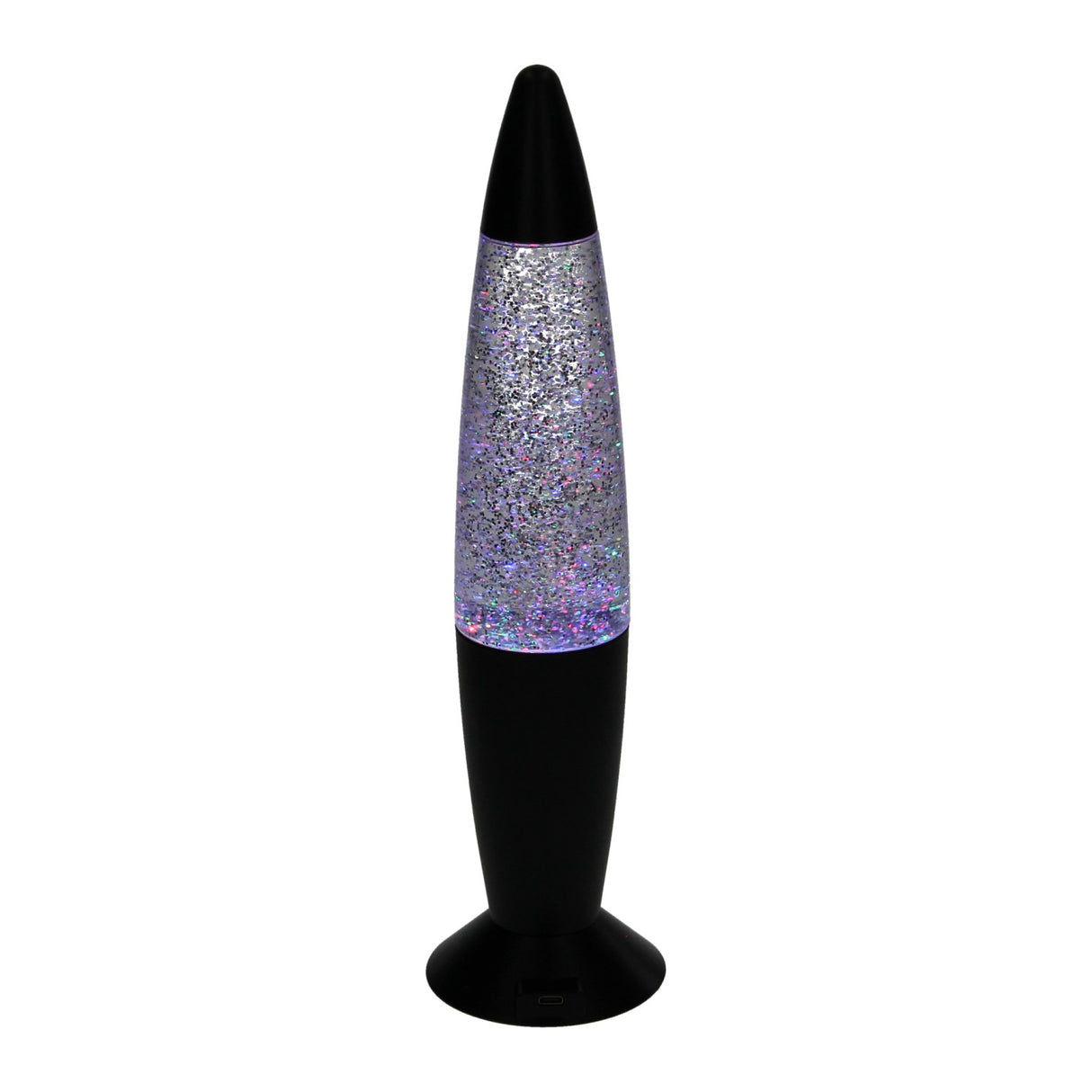 Cambio colore della lampada a led glitter, 34 cm