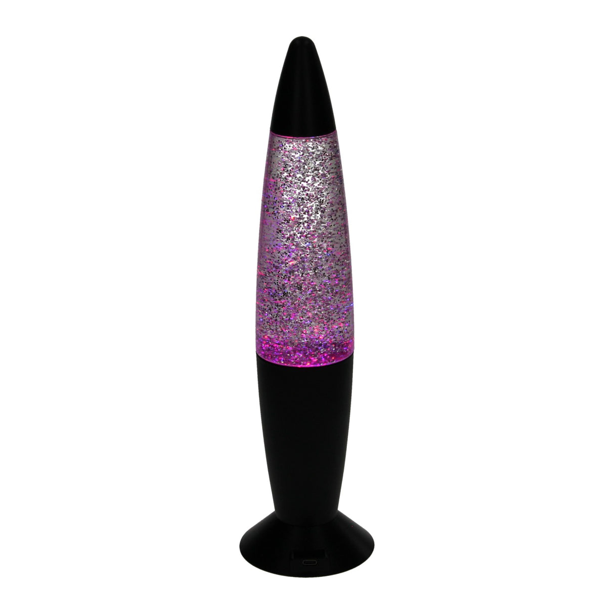 Cambio colore della lampada a led glitter, 34 cm