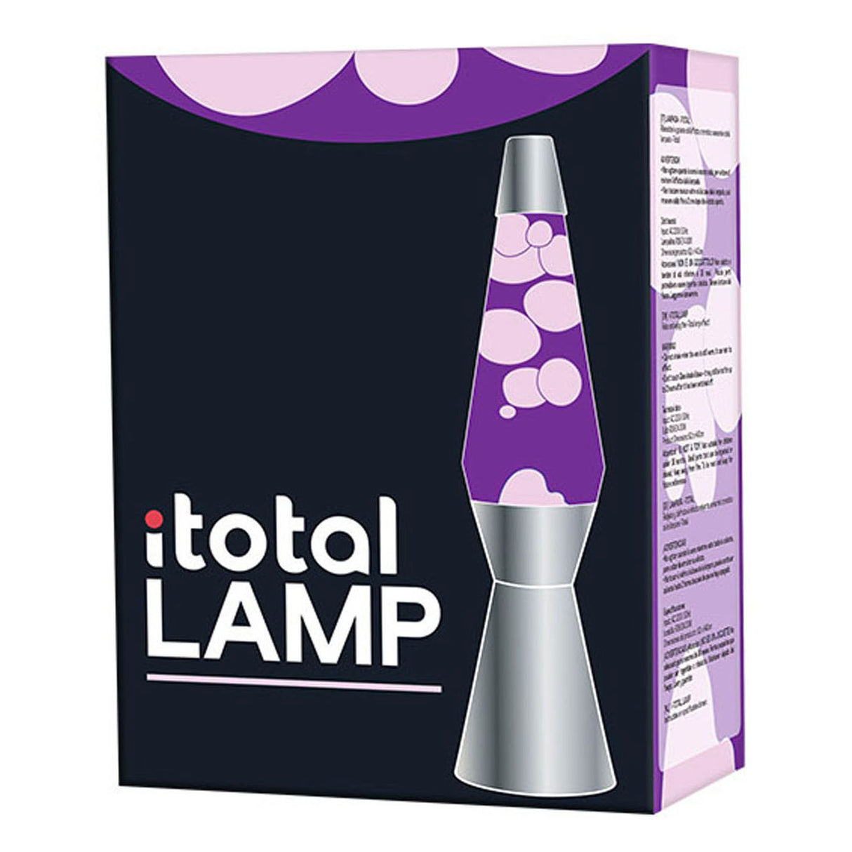 Lavalamp Silver Purple, 40cm