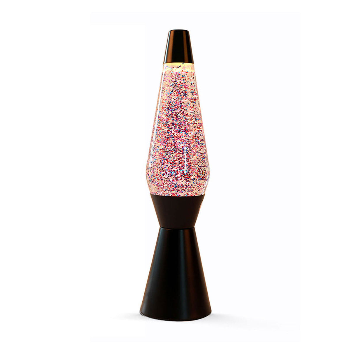 Lavalamp nero rosa glitter, 40 cm