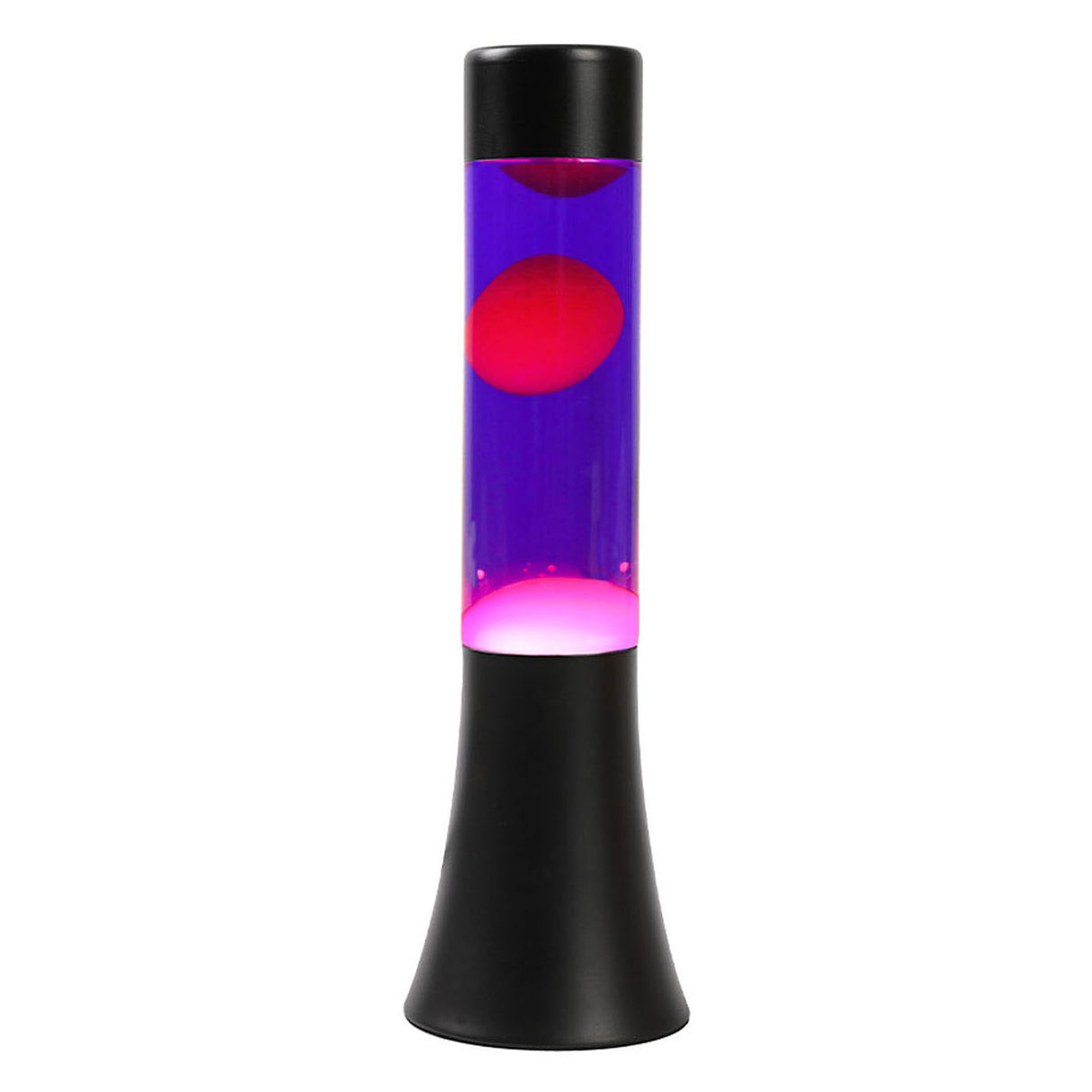 Lavalamp sort lilla lyserød, 30 cm