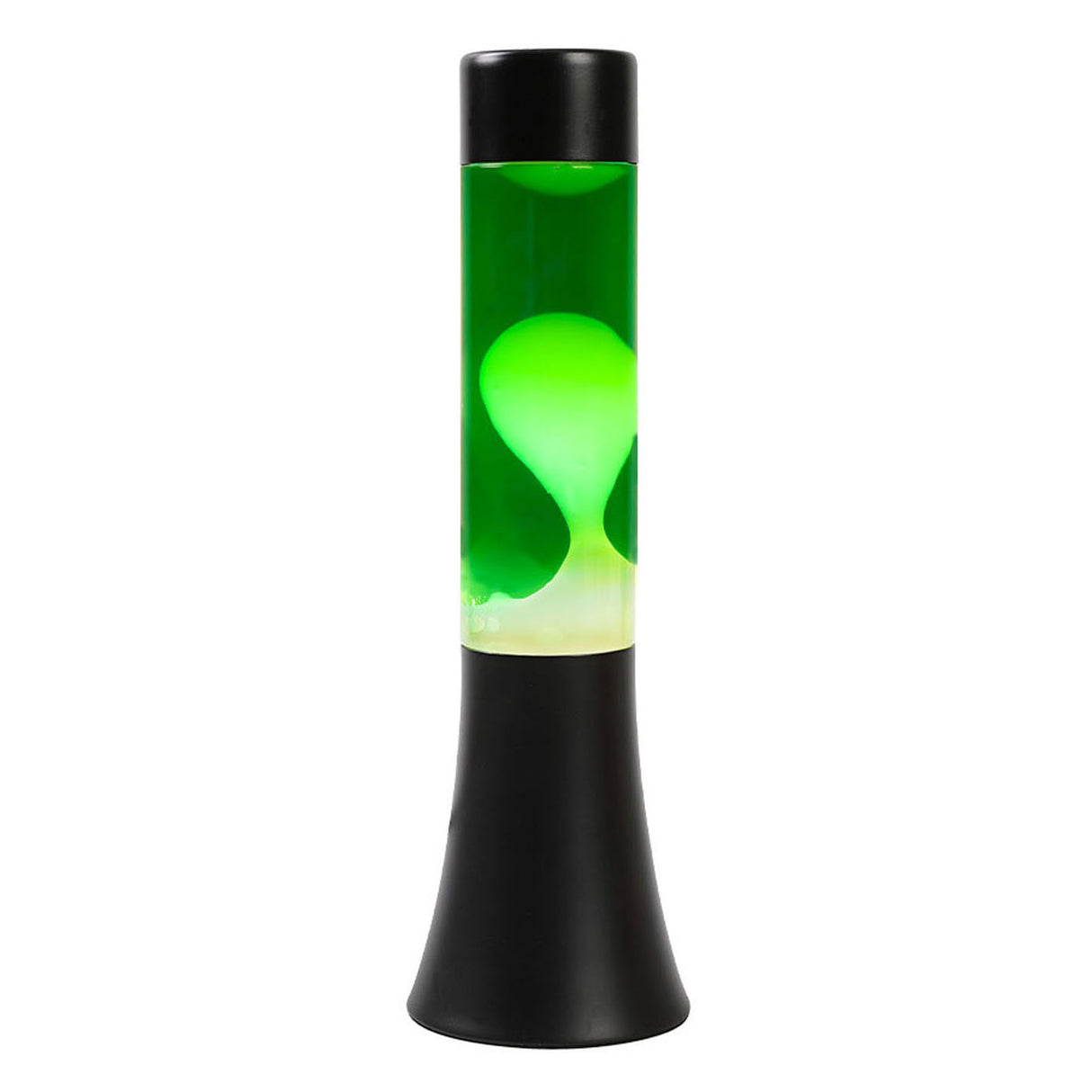 Lavalamp Black Green White, 30cm