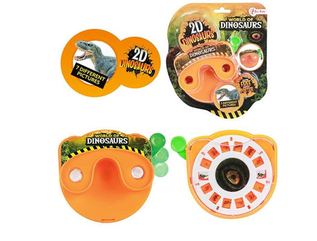 Toi-toys toi toys world of dinosaurs diakijker viewer met 7 verschillende plaatjes