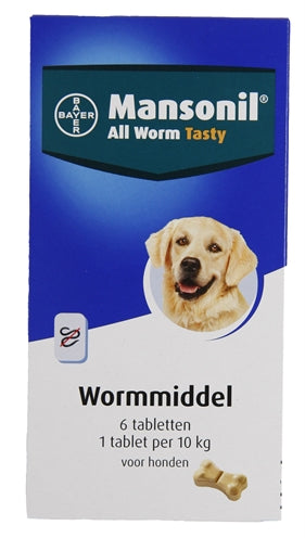 Mansonil dog all worm tablets