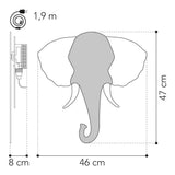 Van tjalle en jasper - olifant wandlamp - hout