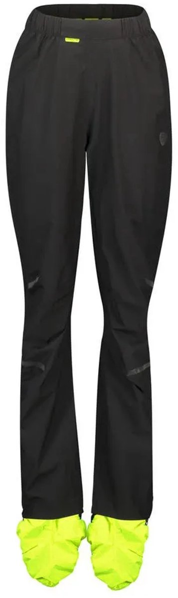 Agu compact commuter - regenbroek - dames - zwart - s - 10000mm poray membraan - wind- en waterdicht - gerecycled polyester - reflecterende details - geã¯ntegreerde overschoenen s