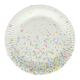 Papieren feest borden 18cm, 10st.