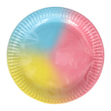 Papieren feest borden 18cm, 10st.